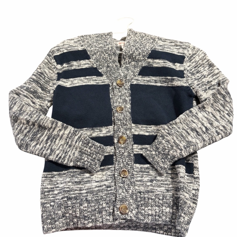Cat & Jack Kids Gray and Navy Sweater